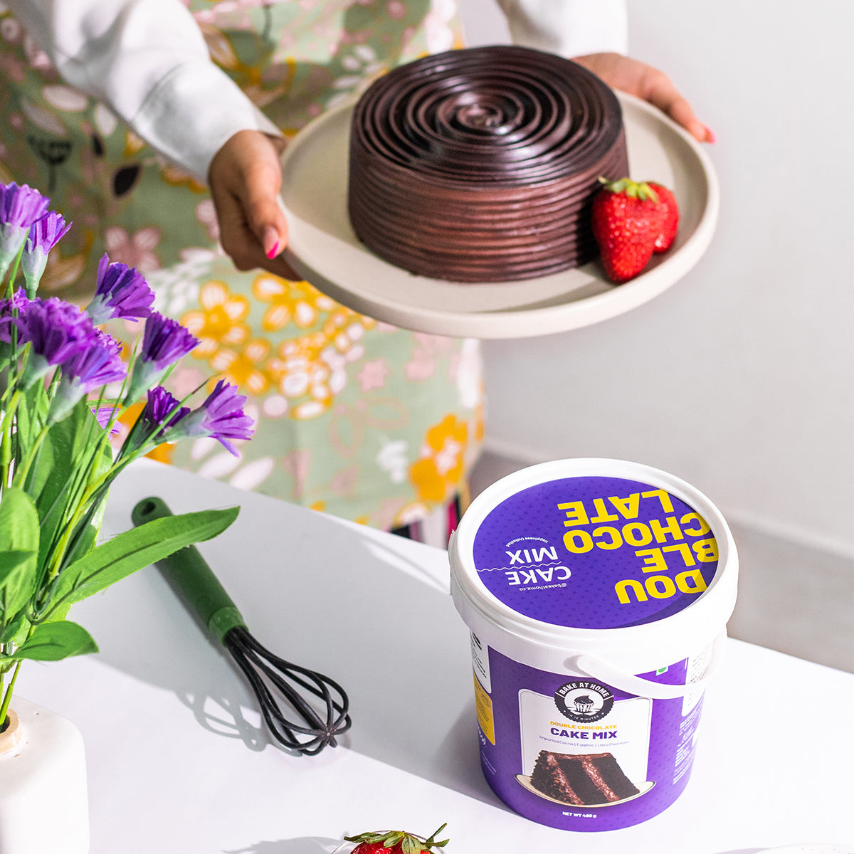 Double chocolate poke cake with vanilla bean frosting recipe